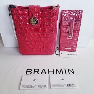 NWT Brahmin Heartbreaker Melbourne Marley w/ Credit Card Wallet